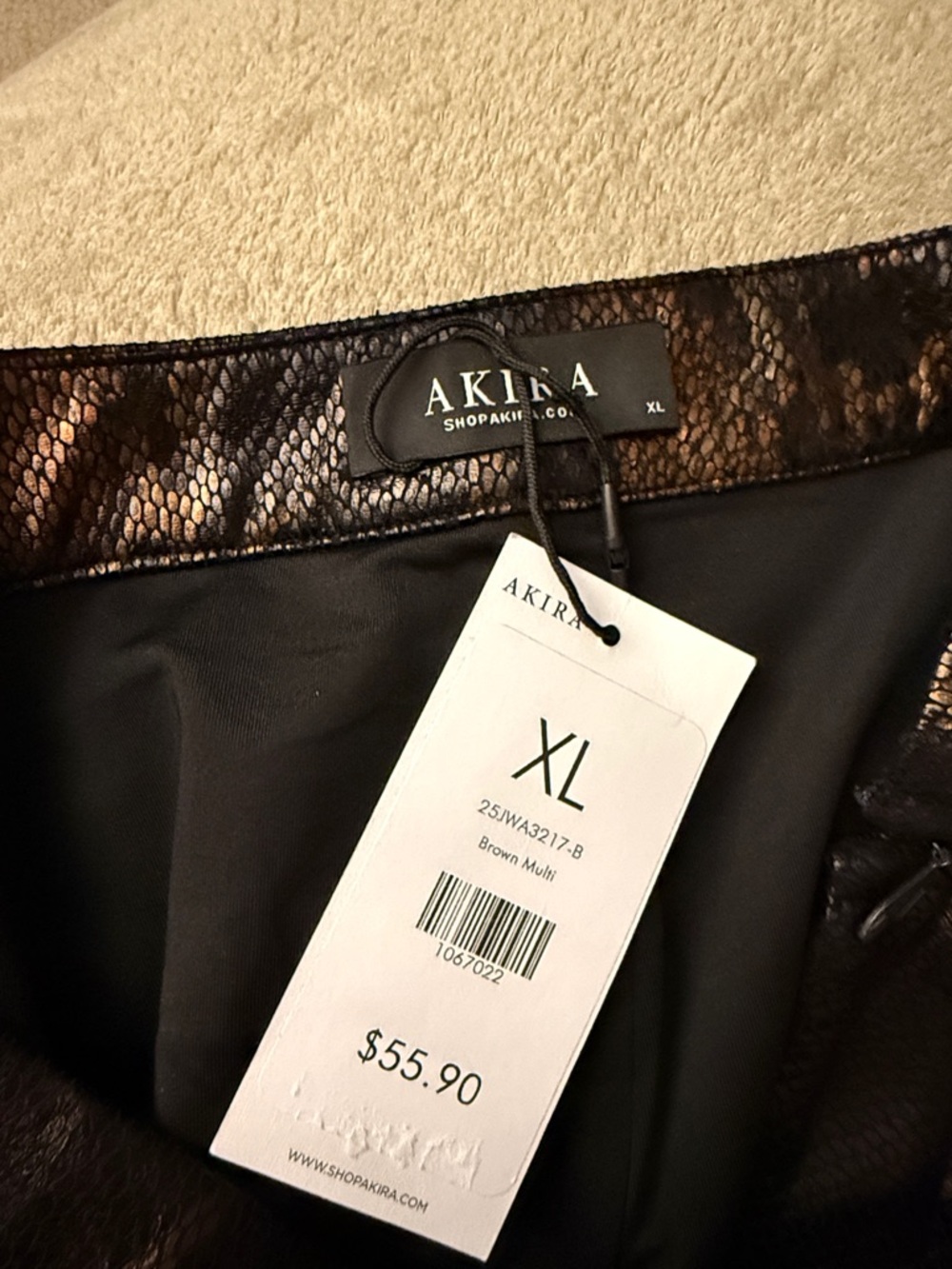 Akira BEING BAD SNAKE TROUSER XL - Picture 6 of 6